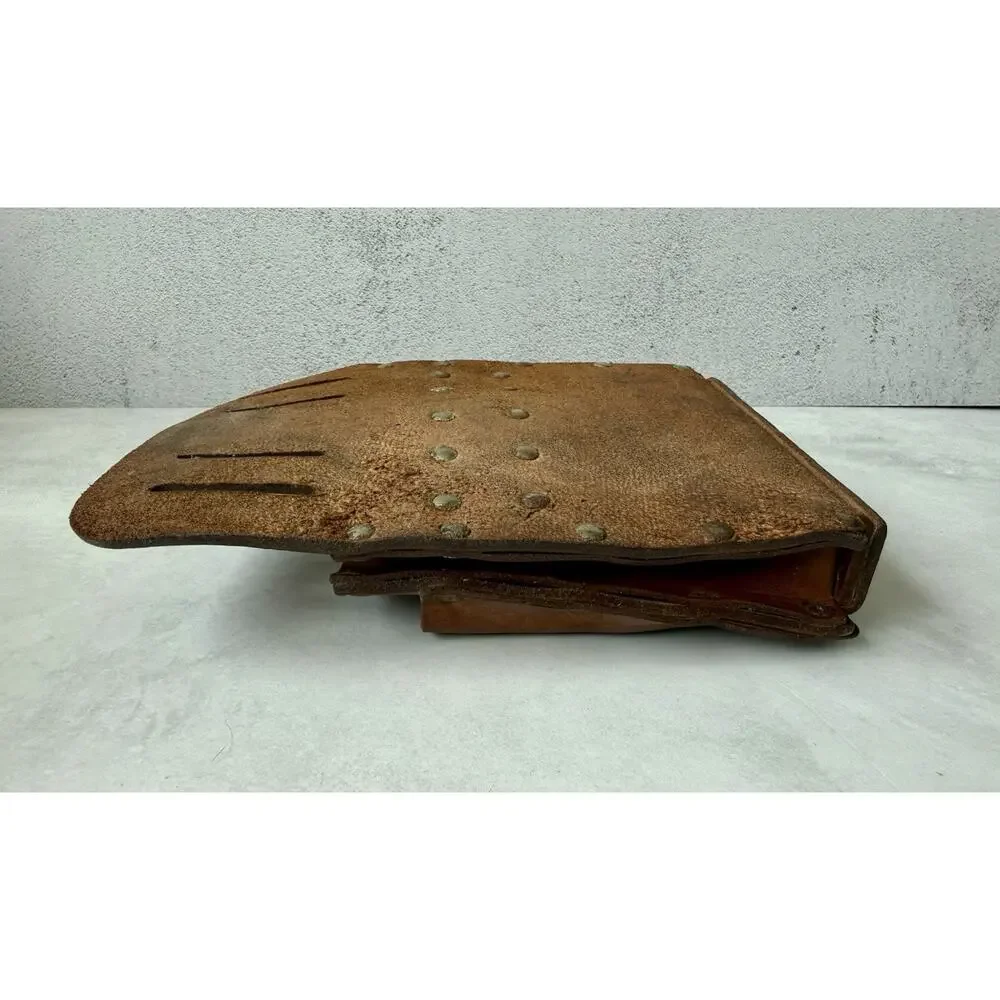 Vintage Leather Tool Pouch Bell System D Telephone Lineman Handyman Belt Loops